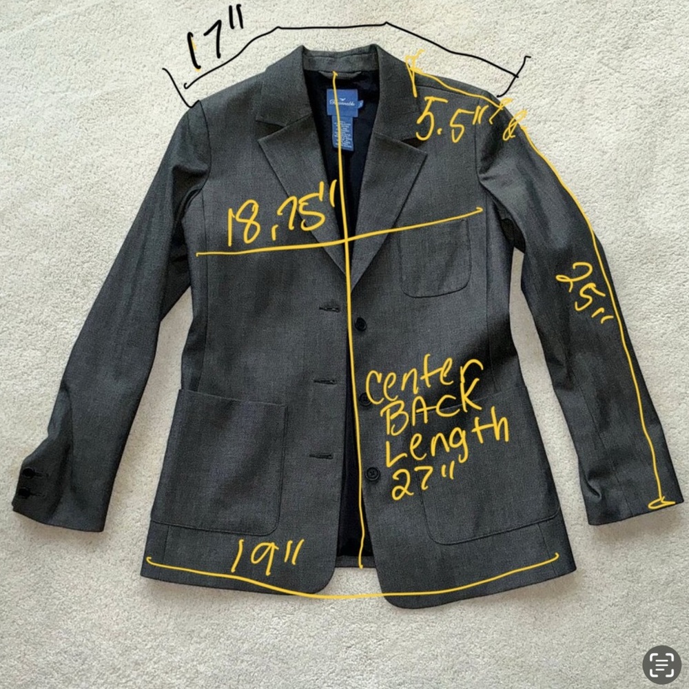 Faconnable Women's Blazer Jacket Patch Pockets Gr… - image 2